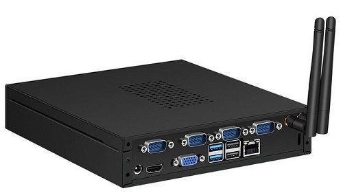 D'Intel Celeron J1900 d'unité centrale de traitement mini mini pro 2.4/5G WiFi BT4.2 4K 2 HDMI d'ITX mince DP du PC Win10